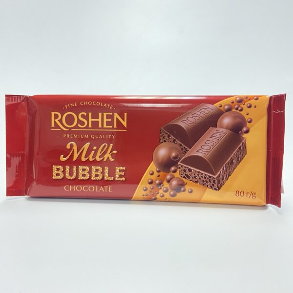 010-058 Roshen Aerated Milk Chocolate 20x 80g