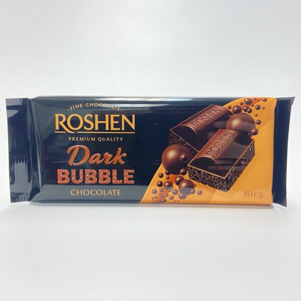 010-056 Roshen Dark Aerated Chocolate 20x 80g