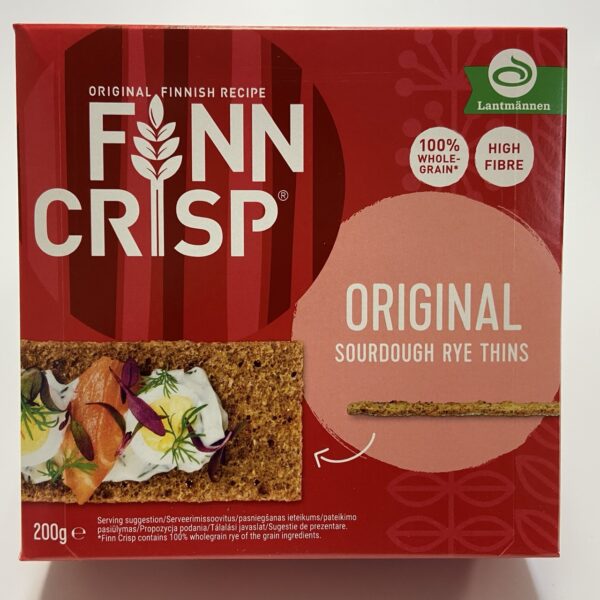 020-001 Finn Crisp Original Rye Crispbread 18x 200g