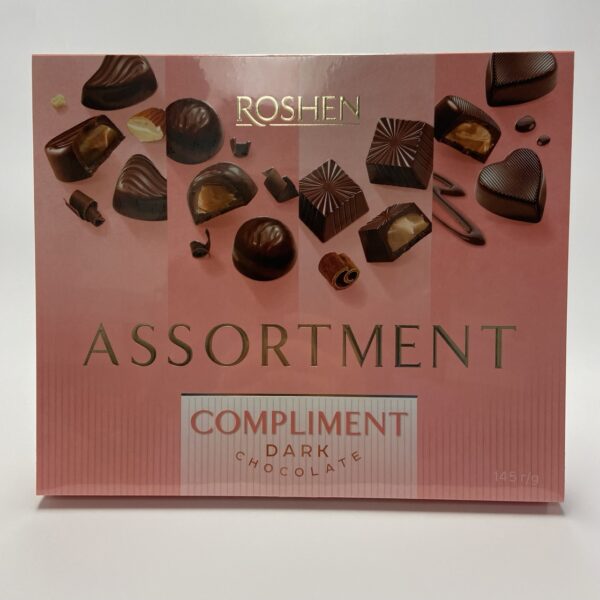 010-151 Roshen Assortment Compliment Dark Chocolate 8x 145g