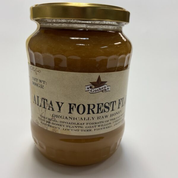 110-019 Goshen Altay Forest Flower Honey Raw Organic 12x 908g