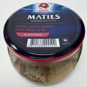 900-044 Santa Bremor Maties Herring Fillet Glass Seasoned 6x 260g